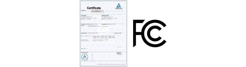 smart underrange tuv fcc certificate
